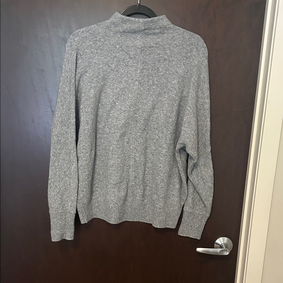 LOFT Gray mockneck Sweater - Picture 3 of 3